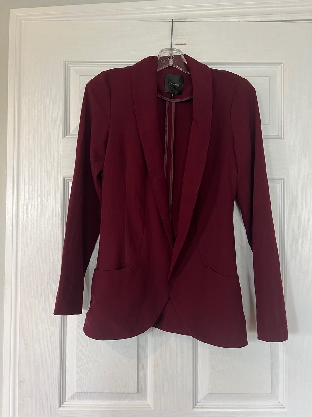 🌷 6/$20🌷Dynamite Women’s Burgundy Open-Front Blazer